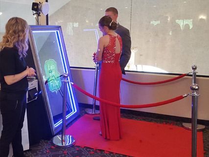 Mirror Photo Booth at a Prom